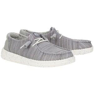 HEY DUDE Women's Sz 7  M/EUR 38 Wendy Stretch Sox Shoe GREY  41878-007 MSRP‎ $65